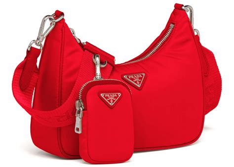 prada pochette rossa|authentic prada bags on sale.